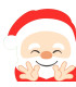Servilletas Troqueladas 33 x 33 cm Silhouette Hello Santa Xmas
