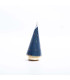 Adorno de Pino con Copos Azul 12 cm Alparamis