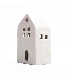 Adorno de Casita Blanca 20 cm Alparamis