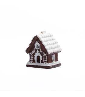 Adorno de Casita de Jengibre con Luz 8 cm Alparamis