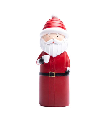Adorno de Papá Noel con Taza 24 cm Alparamis