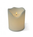 Vela Pilar LED Blanca 20 x 16 cm Alparamis