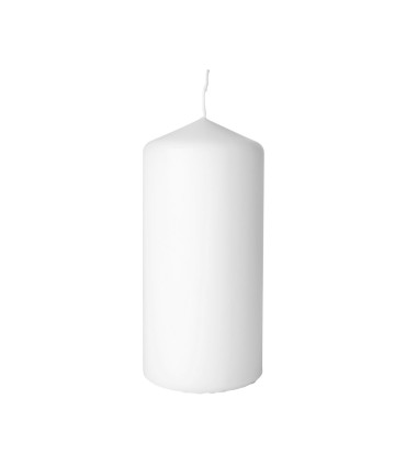 Vela Pilar 7 x 15 cm Blanca