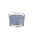 Vela en Soporte de Cristal Steel Blue 8.5x6 cm