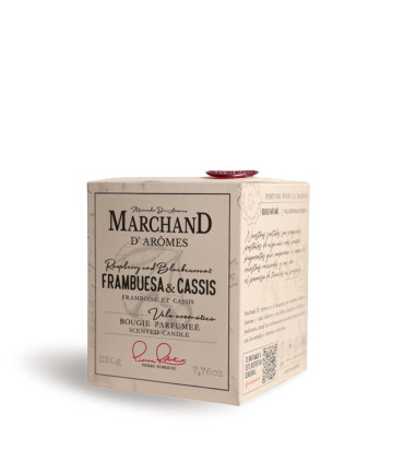 Vela Aromática Marchand D Aromes Frambuesas y Cassis 220 g
