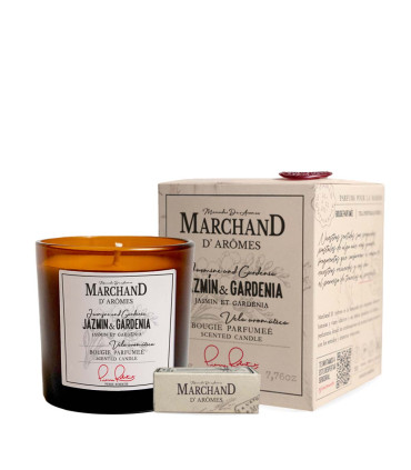 Vela Aromática Marchand D Aromes Jazmín y Gardenia 220 g