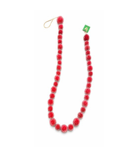 Guirnalda de Bolas Rojas 125 cm