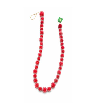 Guirnalda de Bolas Rojas 125 cm