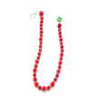 Guirnalda de Bolas Rojas 125 cm