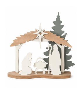 Pesebre de Madera Refugio 58 x 52 cm