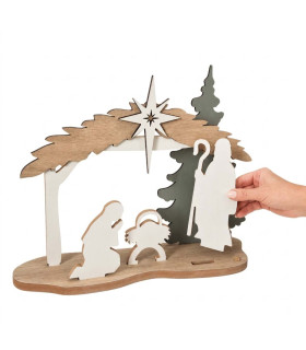 Pesebre de Madera Refugio 58 x 52 cm