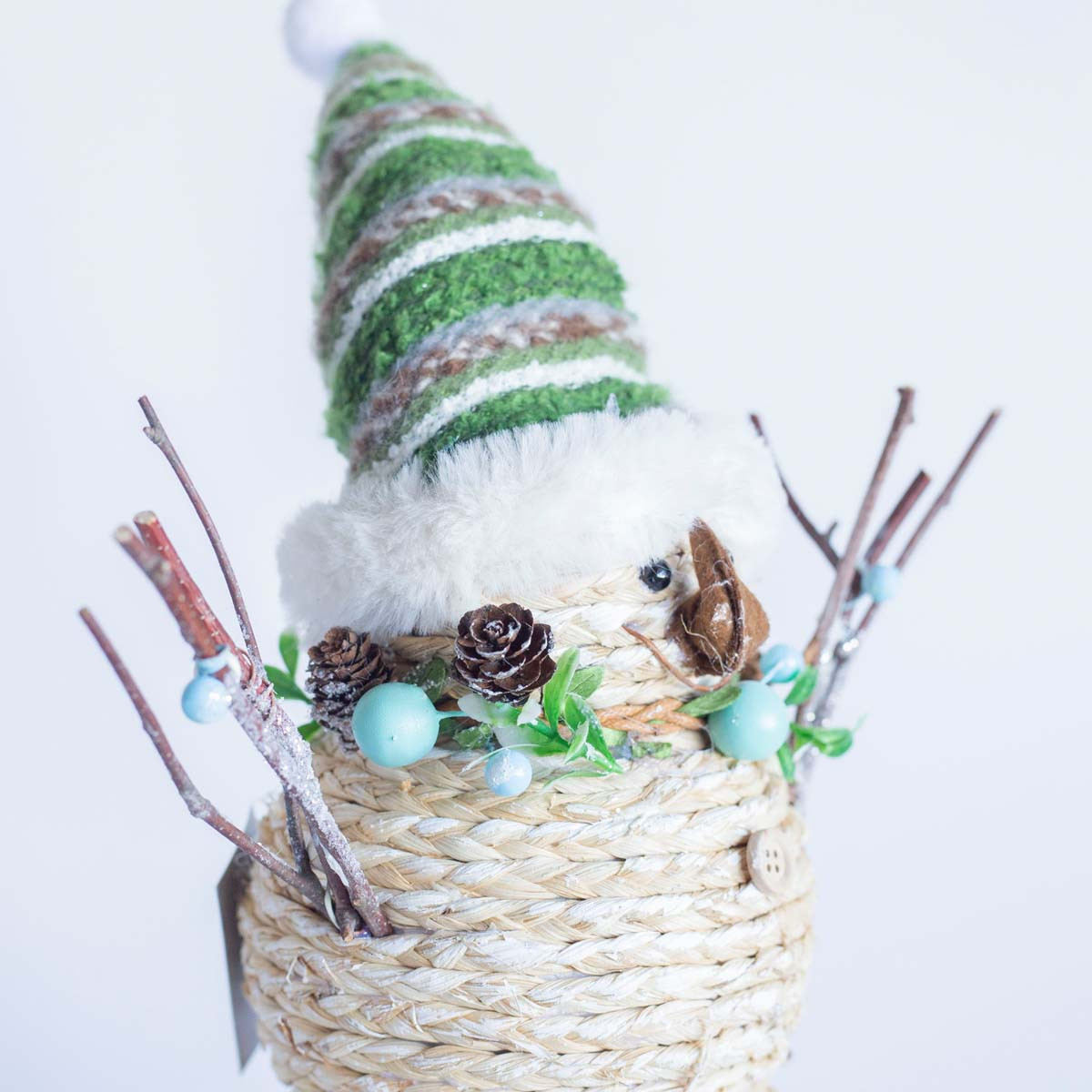 Adorno de Mimbre Snowman 32 cm Alparamis