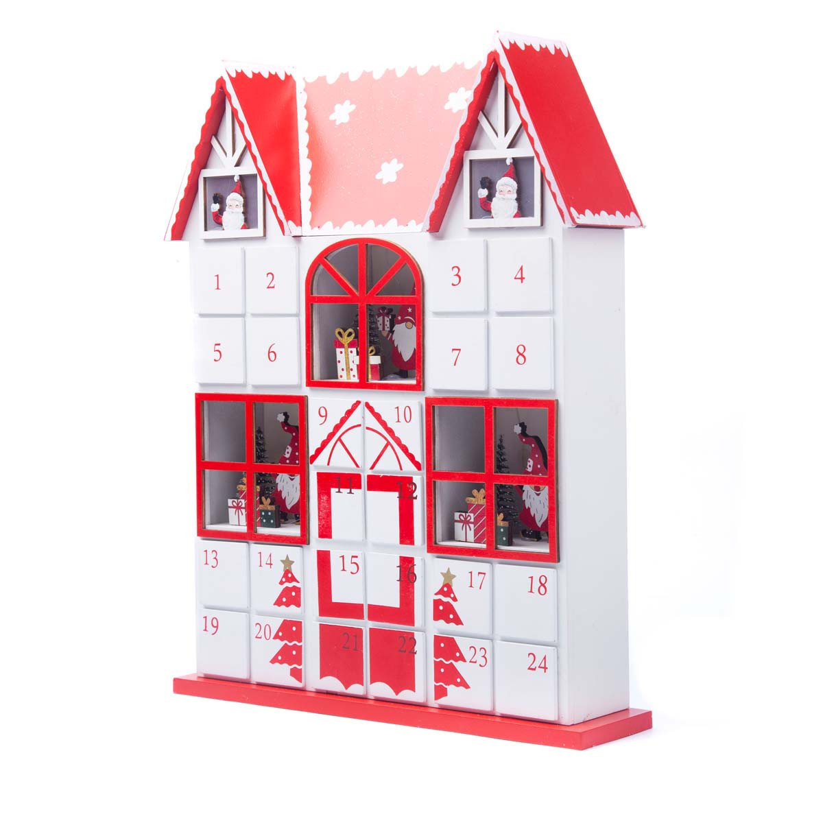 Calendario de Adviento de Madera con Luz LED 37 cm Alparamis