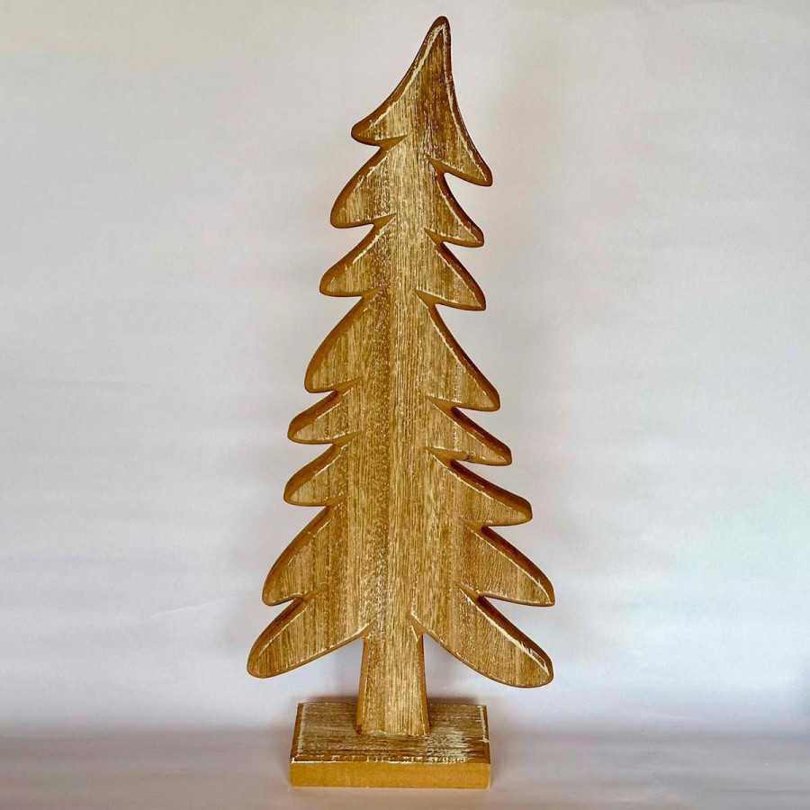 Adorno de Árbol de Navidad de Madera 47 cm Alparamis