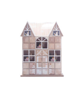 Calendario de Adviento de Madera con Luz LED 37 cm Alparamis