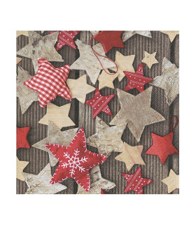 Servilletas 33X33 Hondmade Stars Xmas