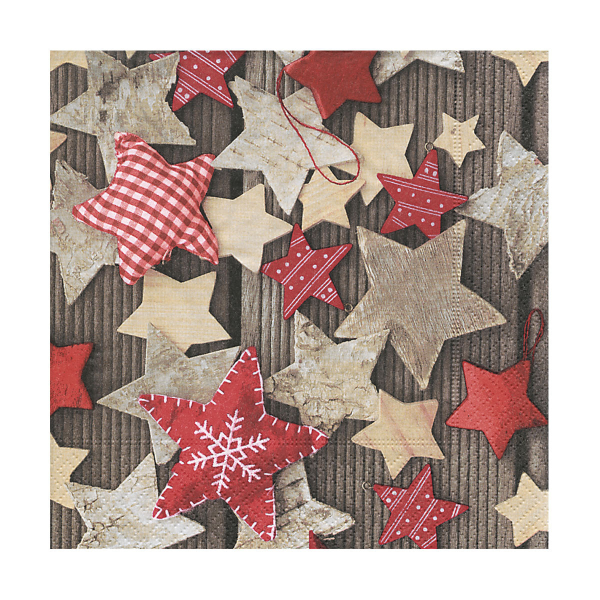 Servilletas 33X33 Hondmade Stars Xmas