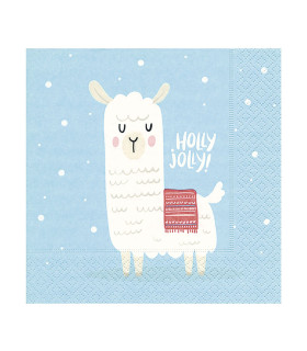 Servilletas 33X33 Holly Jolly Xmas