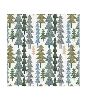 Servilleta 33X33 Structured Trees Xmas