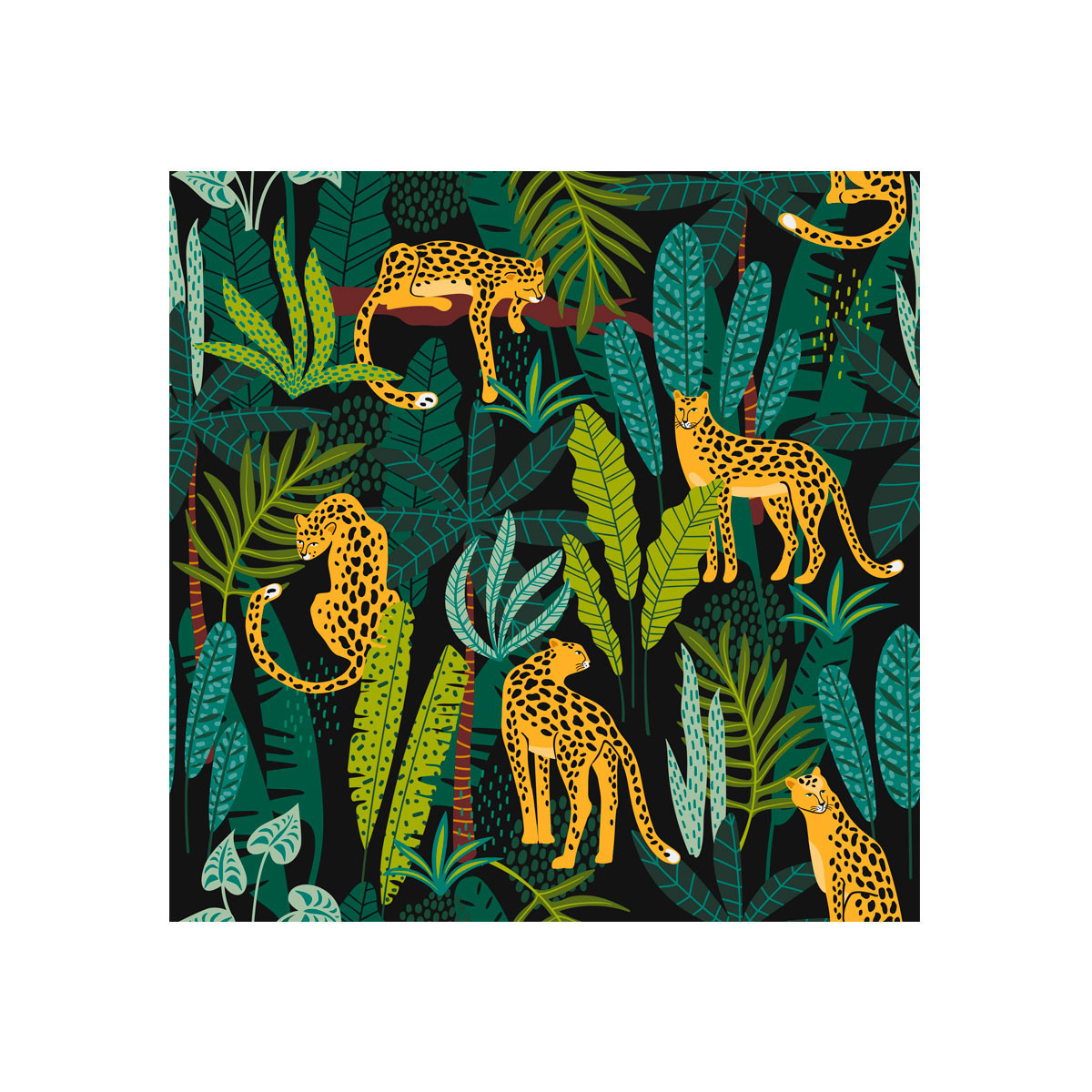 Servilletas 33x33 Leopard