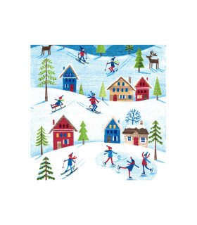 Servilletas 33x33 Winter Sports