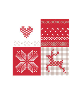 Servilletas 25x25 Winter Patch