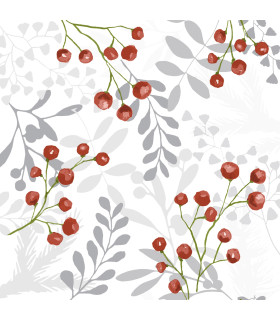 Servilleta 33X33 Red Berries Xmas