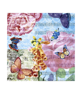 Servilletas 33 x 33 cm Musical Garden