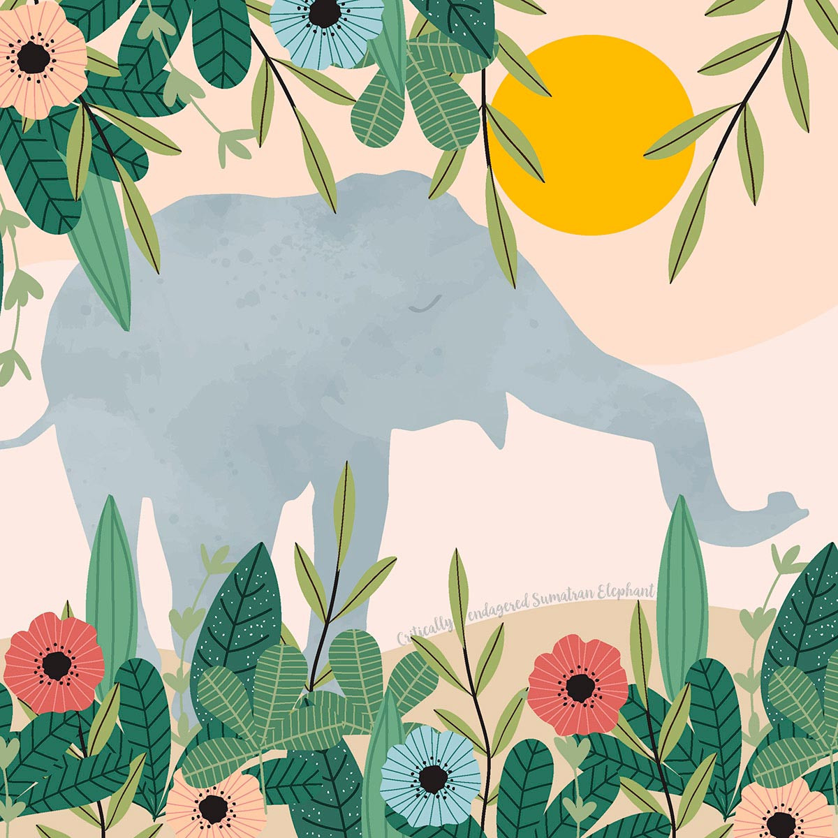 Servilletas 33x33 Samatran Elephant
