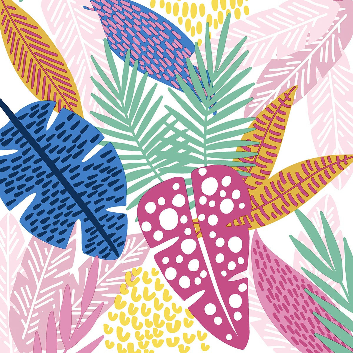 Servilletas 33x33 Wild Leaves