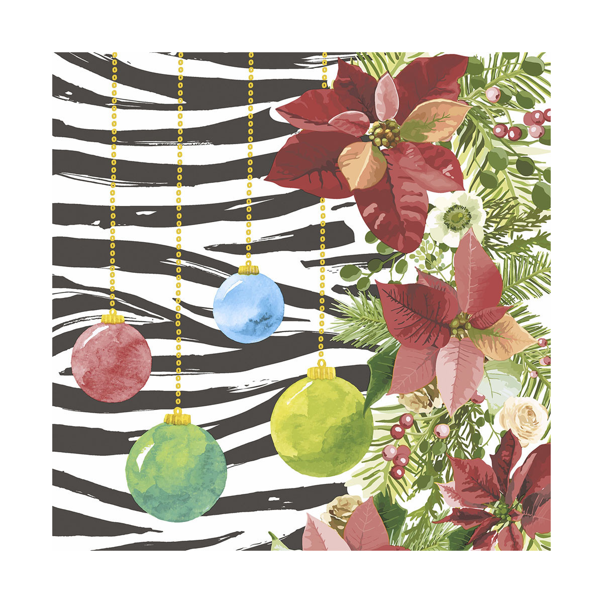 Servilletas 33 x 33 cm Jungle Xmas Deco