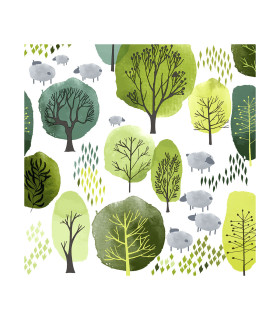 Servilletas 33 x 33 cm In The Hills Xmas