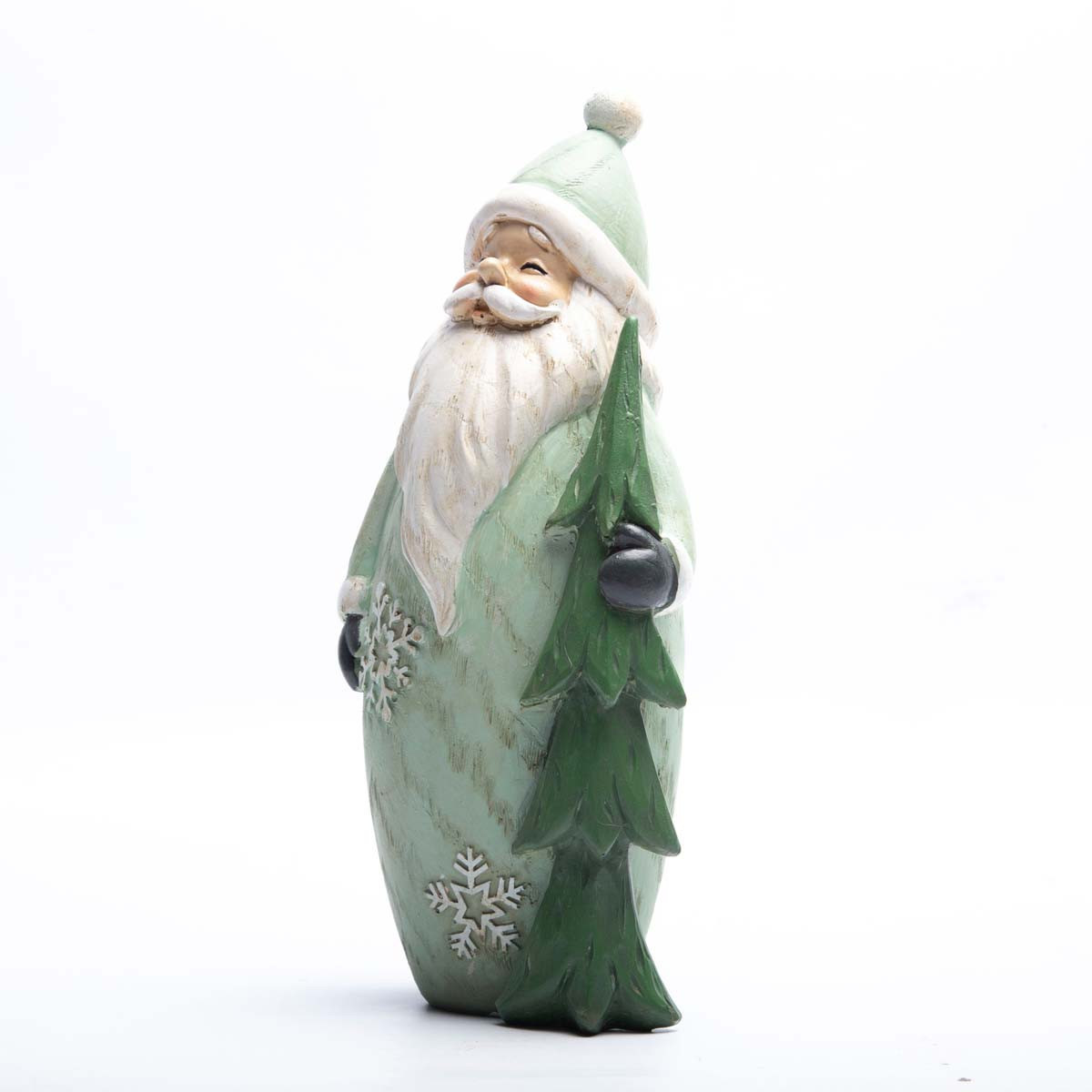 Adorno de Papá Noel con Pino 24 cm Alparamis