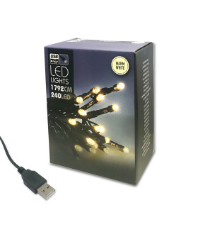 240 Luces LED con puerto USB Cálida Alparamis