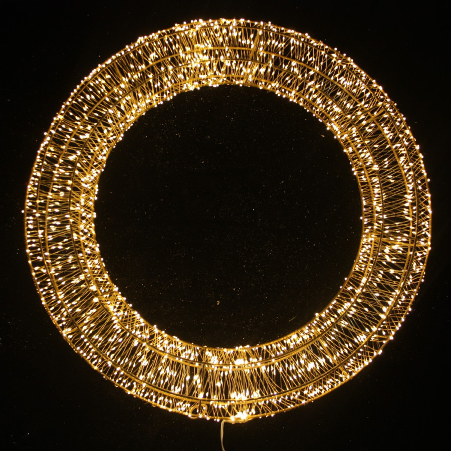Corona LED 60 cm Luces Cálidas Alparamis