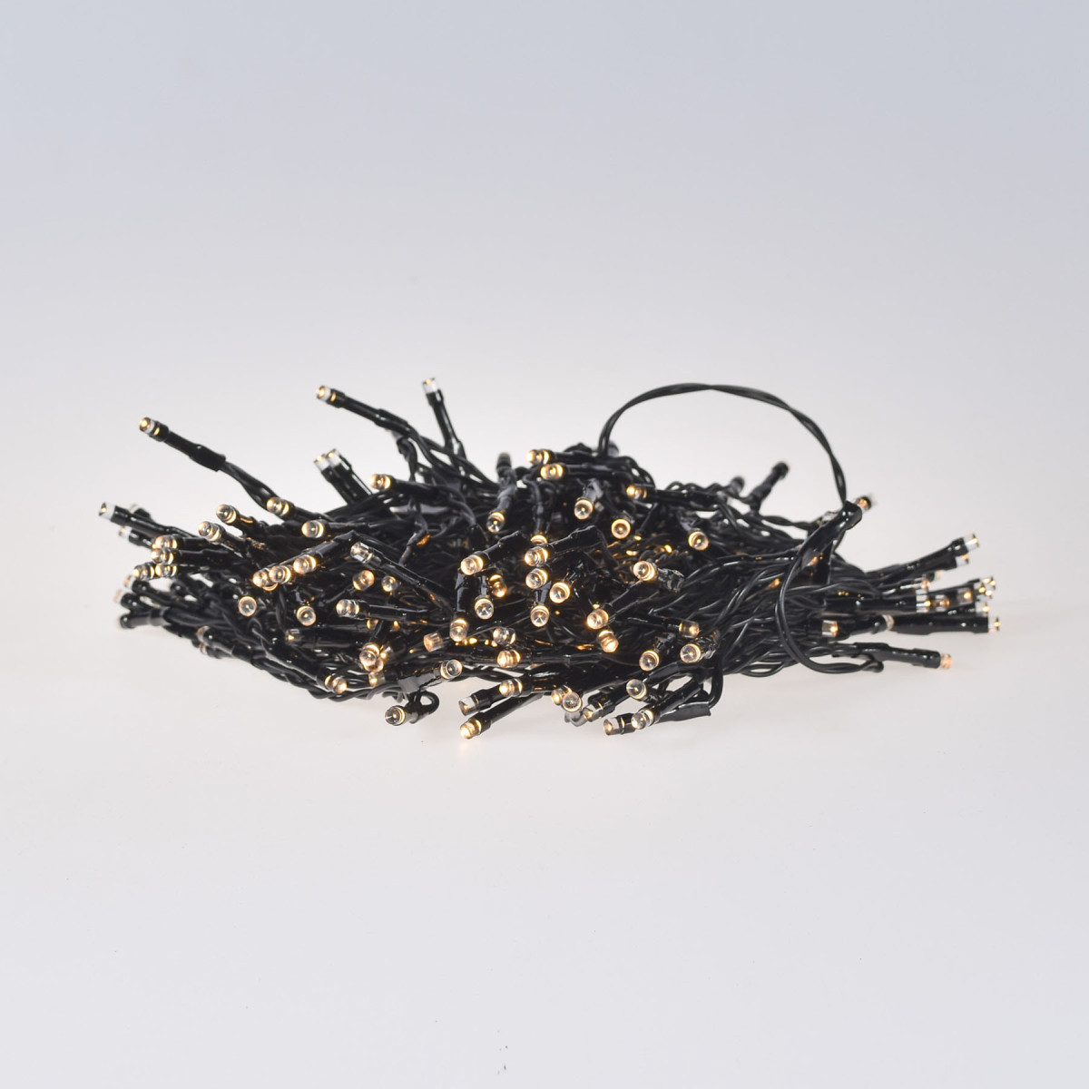 192 Luces LED a Pila Blanca con Cable Negro Alparamis