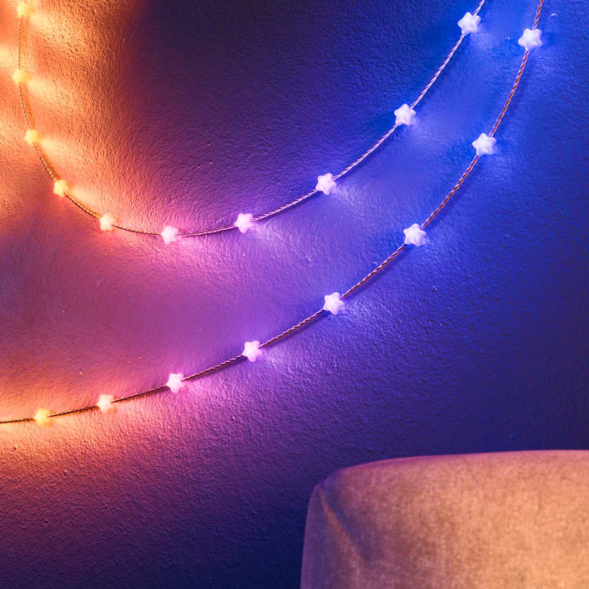 200 Luces LED Decorativas Inteligentes Candies Stars RGB USBC Twinkly