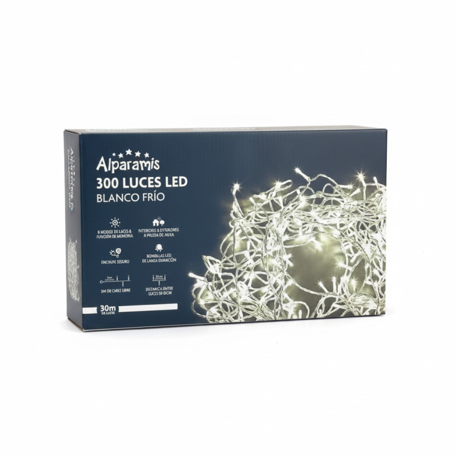 Guirnalda LED 300 Luces Frías Alparamis
