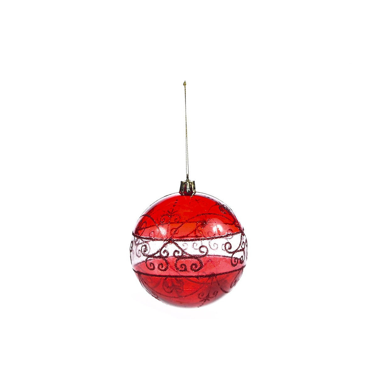 Bolas rojas de 8 cm x 3
