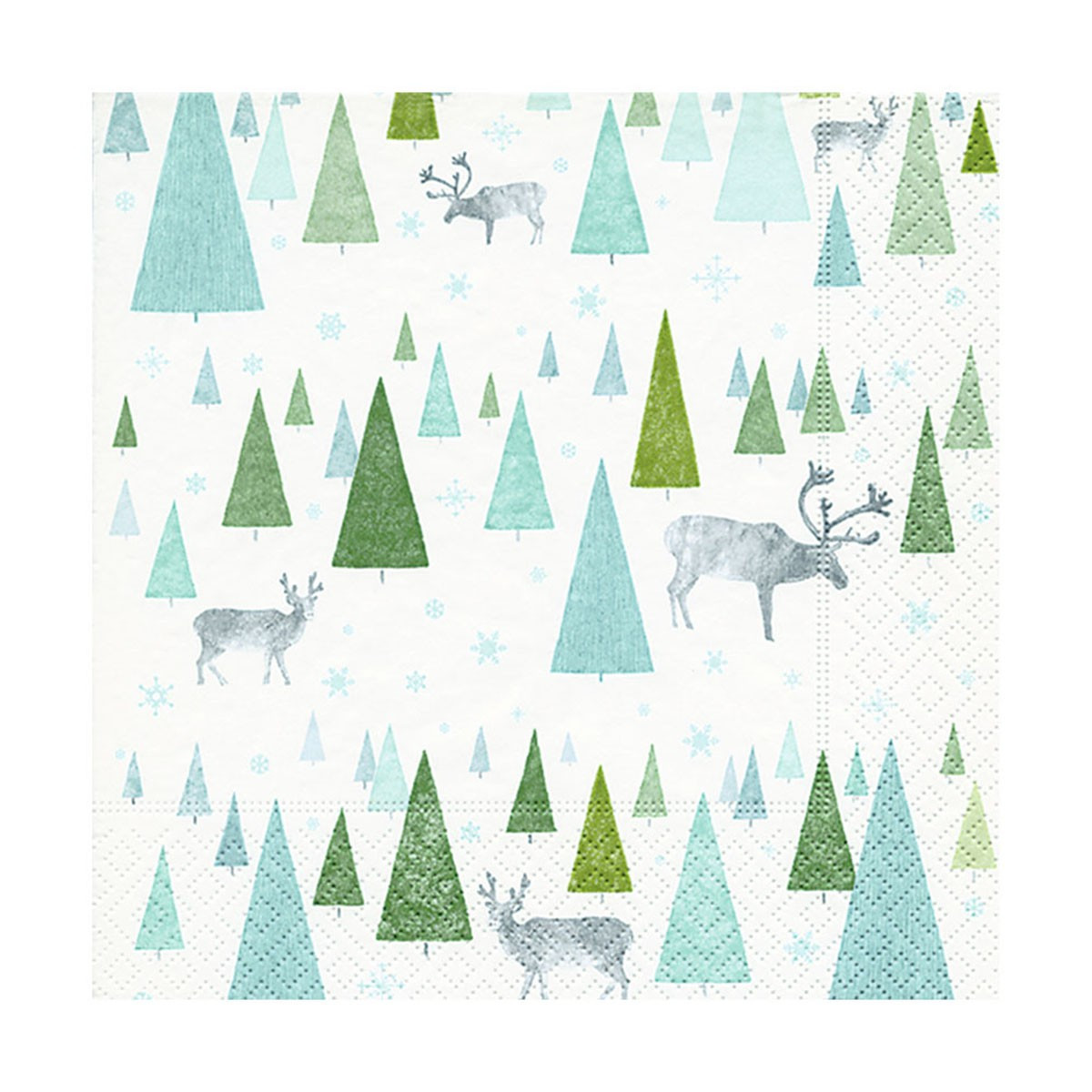 Servilleta 33X33 Graphical Wood Xmas