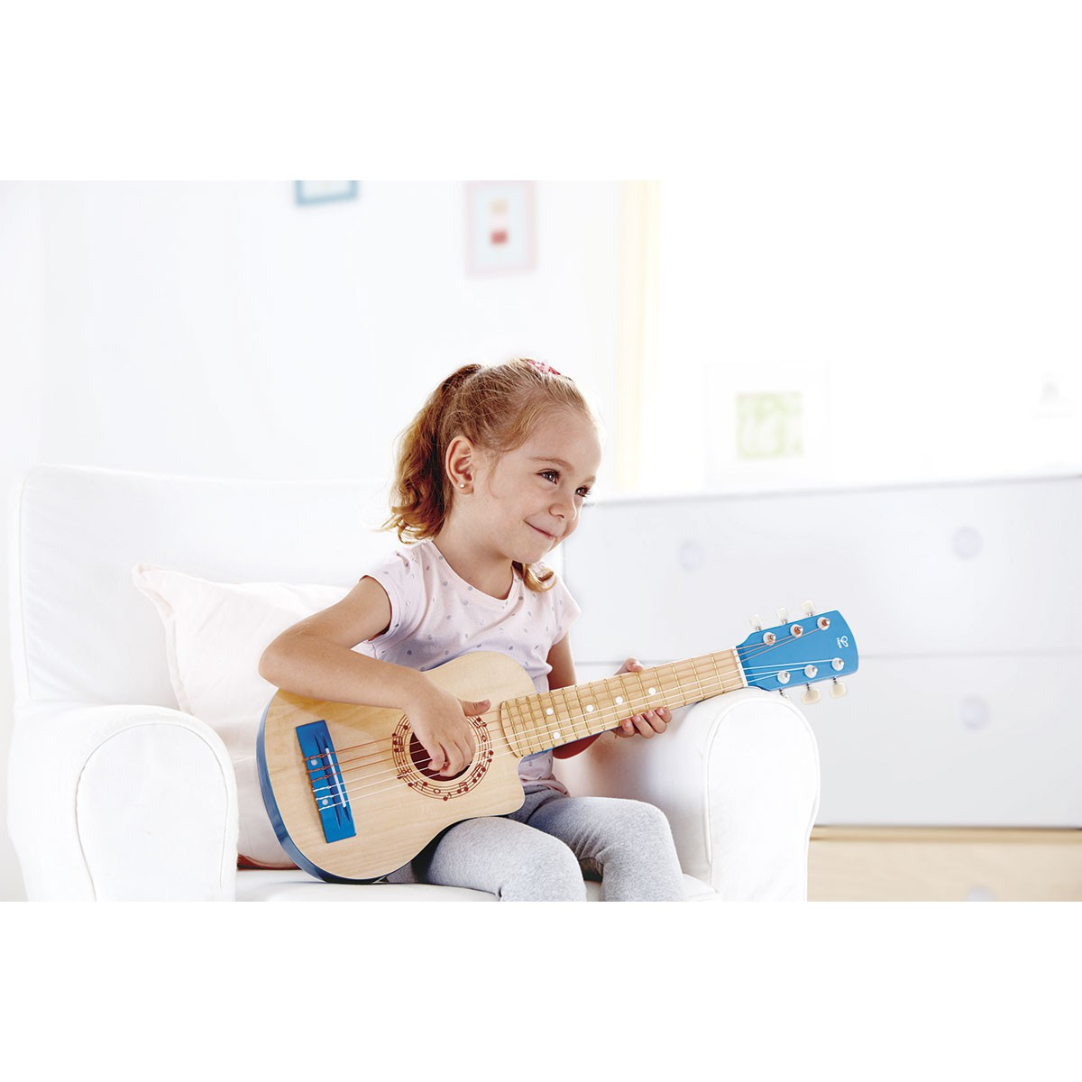 Guitarra Laguna Azul Hape Instrumento Musical de Juguete