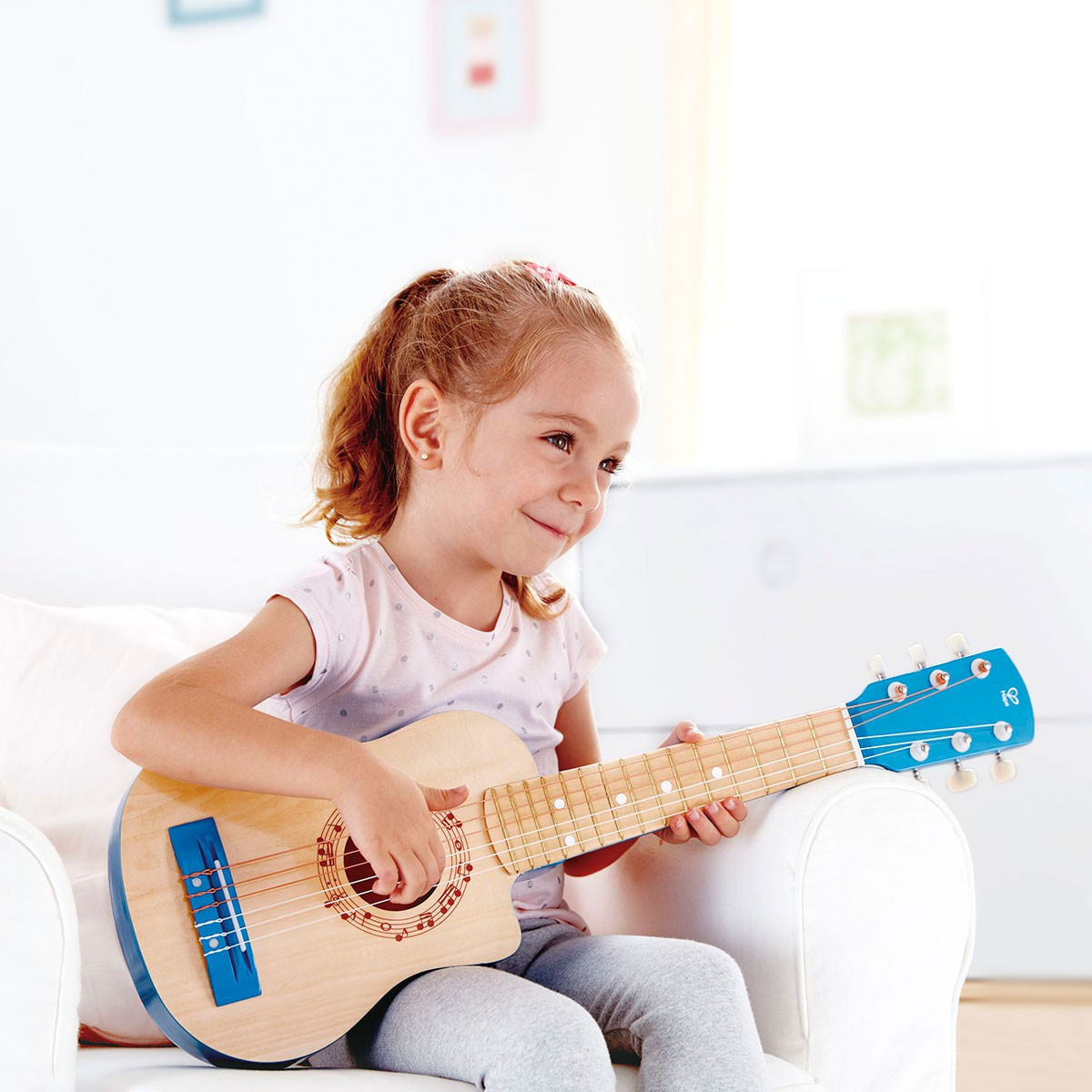 Guitarra Laguna Azul Hape Instrumento Musical de Juguete
