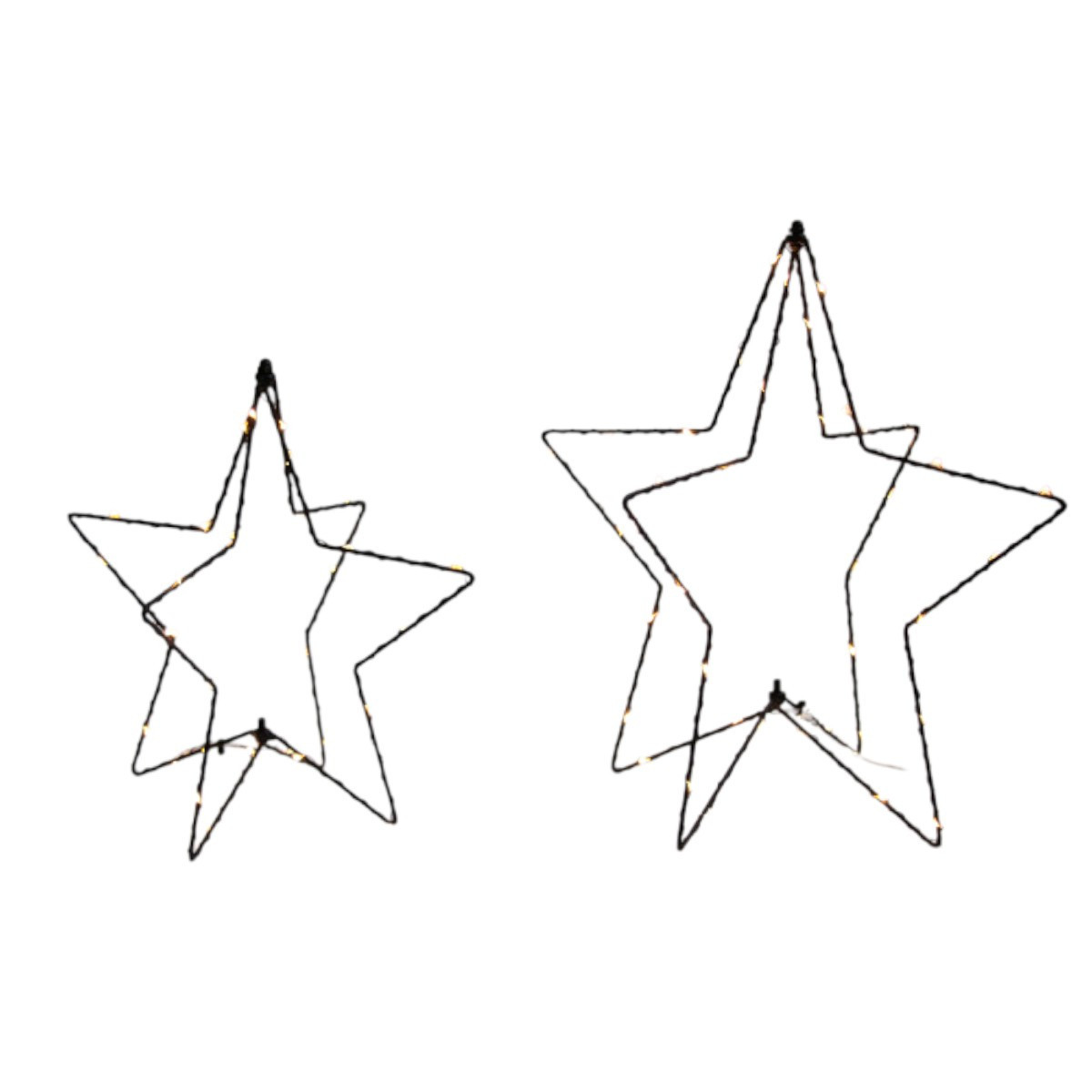 Adorno Estrella 3D con Luz LED 30 cm Alparamis