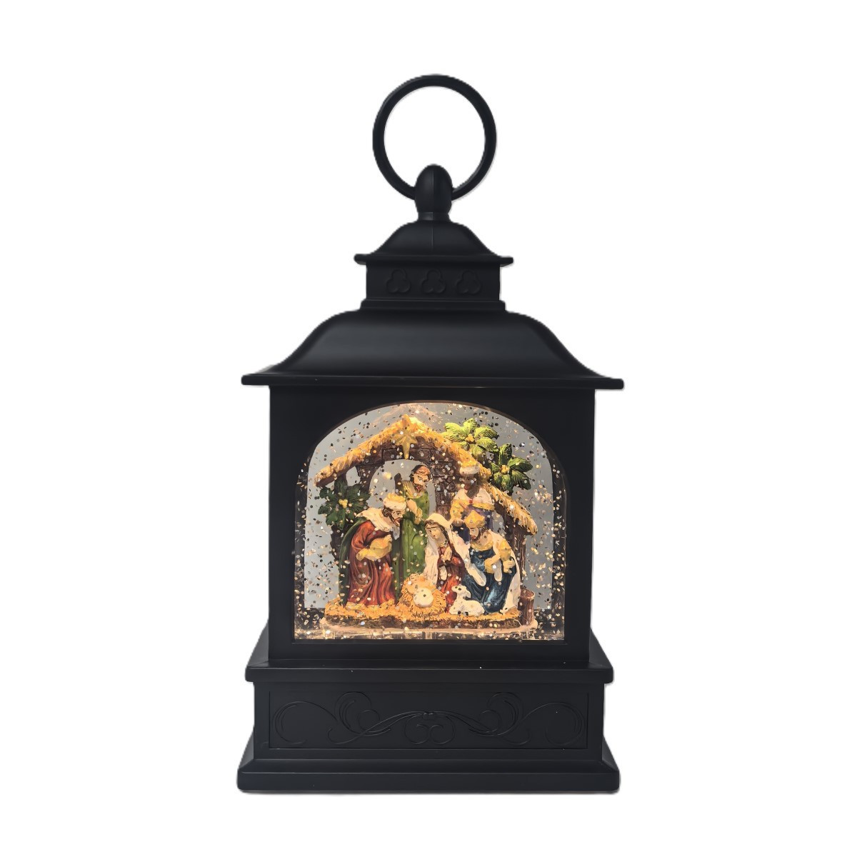 Farol Pesebre 14 x 25 cm con LED Alparamis