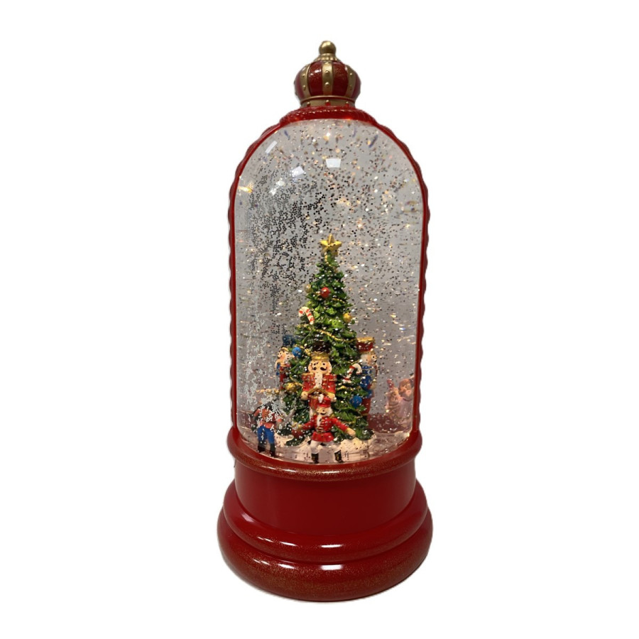 Adorno de Globo de Nieve con Cascanueces 12 x 27 cm Alparamis
