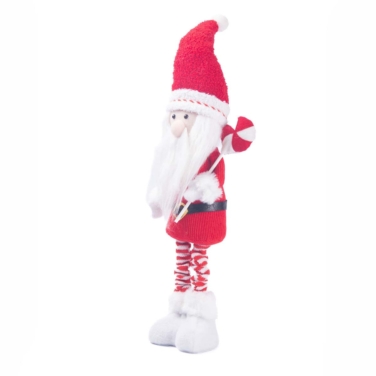 Adorno de Santa con Candy Piernas Extensibles 63 cm Alparamis
