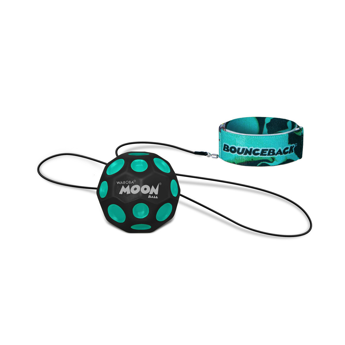 Pelota Moon con Elástico Bounceback Waboba