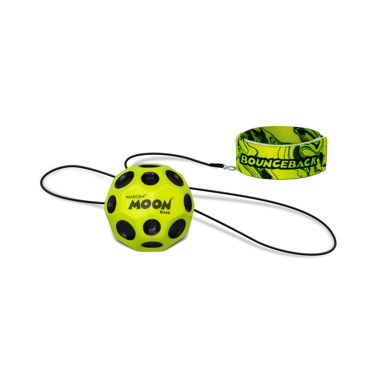 Pelota Moon con Elástico Bounceback Waboba