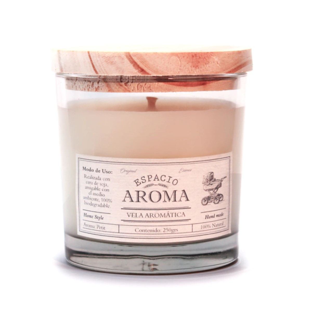 Vela de Soja Aromática 250 g Línea Clásica Petit Espacio Aroma