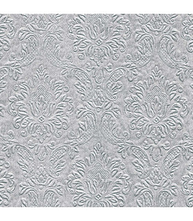 Servilletas 33 x 33 cm Ornament Silver Xmas